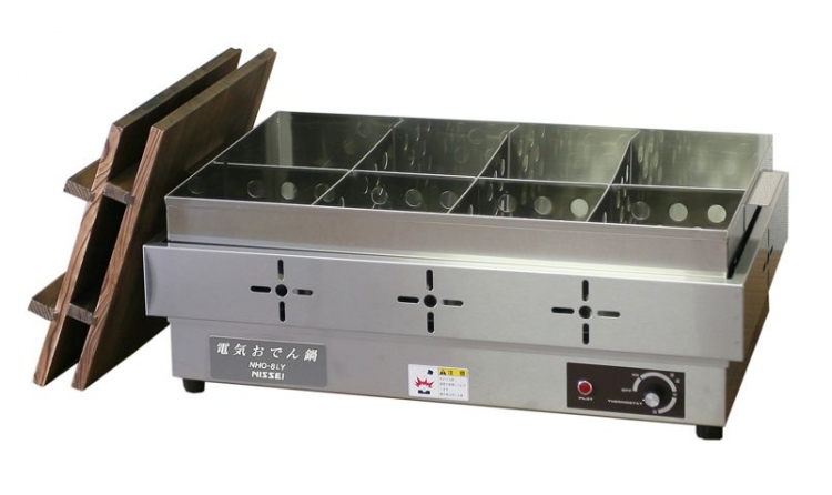 注目のブランド 厨房機器 18-8おでん鍋 マッチ点火 尺2 4ッ仕切 LP 470 x 380 310mm