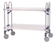 折りたたみ式ステンレスワゴン【2段】 KEAW-2FF